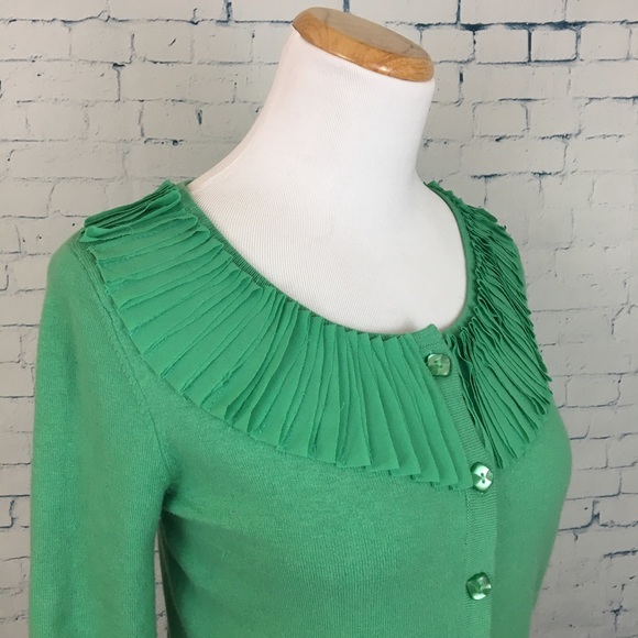 Anthropologie Chiffon-Fringe Cardigan - Picture 4 of 8